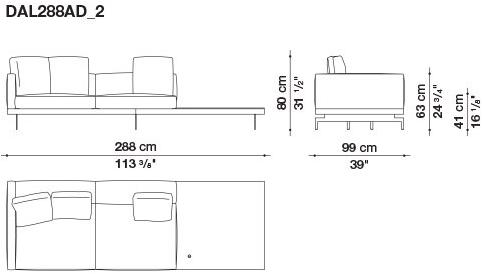 B&B Italia 3-х местный тканевый диван Dock sun-id-1376507 - Вид №40