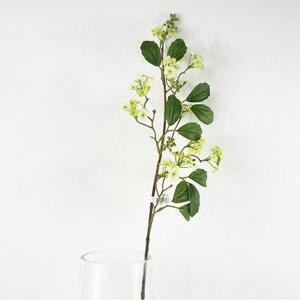 Искусственная длинная ветка калины с белыми цветами 85 см