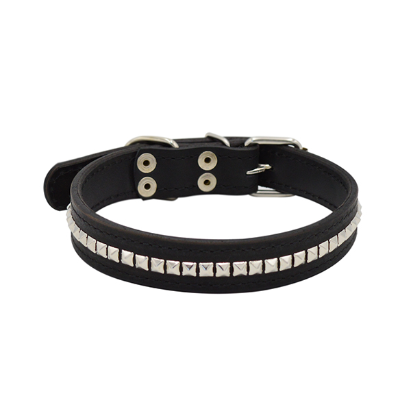 ПР0048202 Ошейник для собак Металл 2сл 26мм 50см черный ZOOEXPRESS 