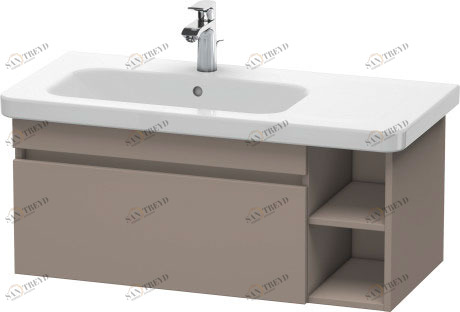 DS639704343 DuraStyle Тумбочка подвесная Базальт матовый, декор Duravit