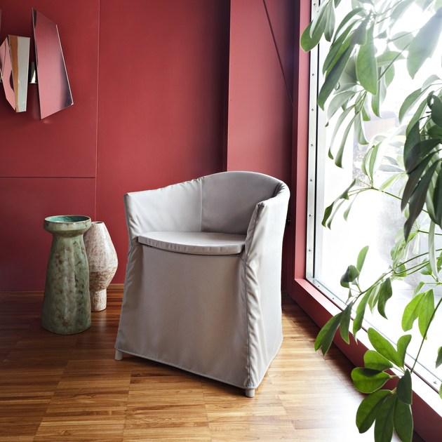 ALMA DESIGN Однотонный чехол на стул из технической ткани Jo Vs204 - Вид №1