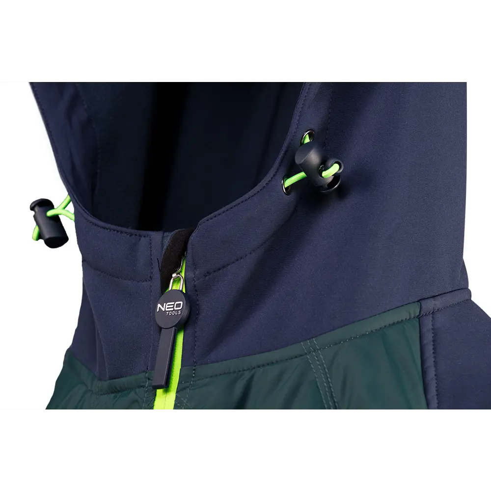 Куртка Neo Tools Premium Softshell темно-синяя/зеленая размер S рост 178 STLM-2154114 - Вид №3