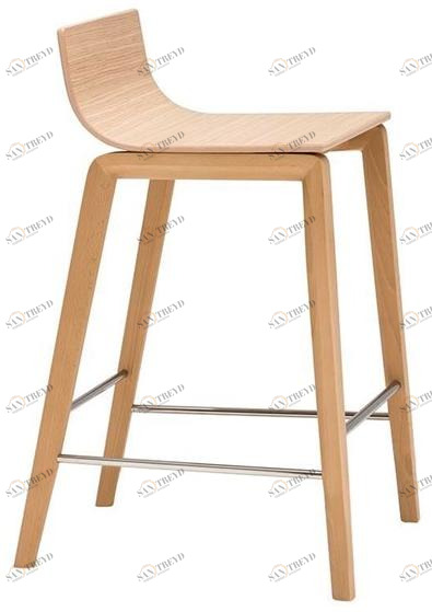 Andreu World Барный стул из дуба Lineal sun-id-1346846