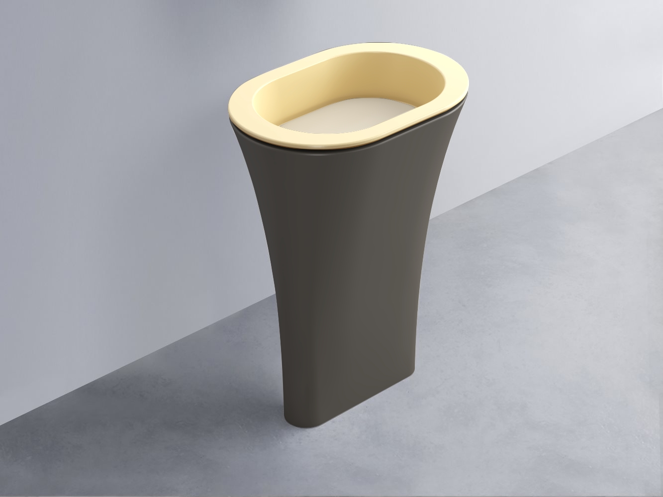 AMLA65-CN+AMPILO-LN+AMCOLO-FN Раковина Amedeo Ovale отдельностоящая cielo Enjoy + Amedeo Ceramica Cielo