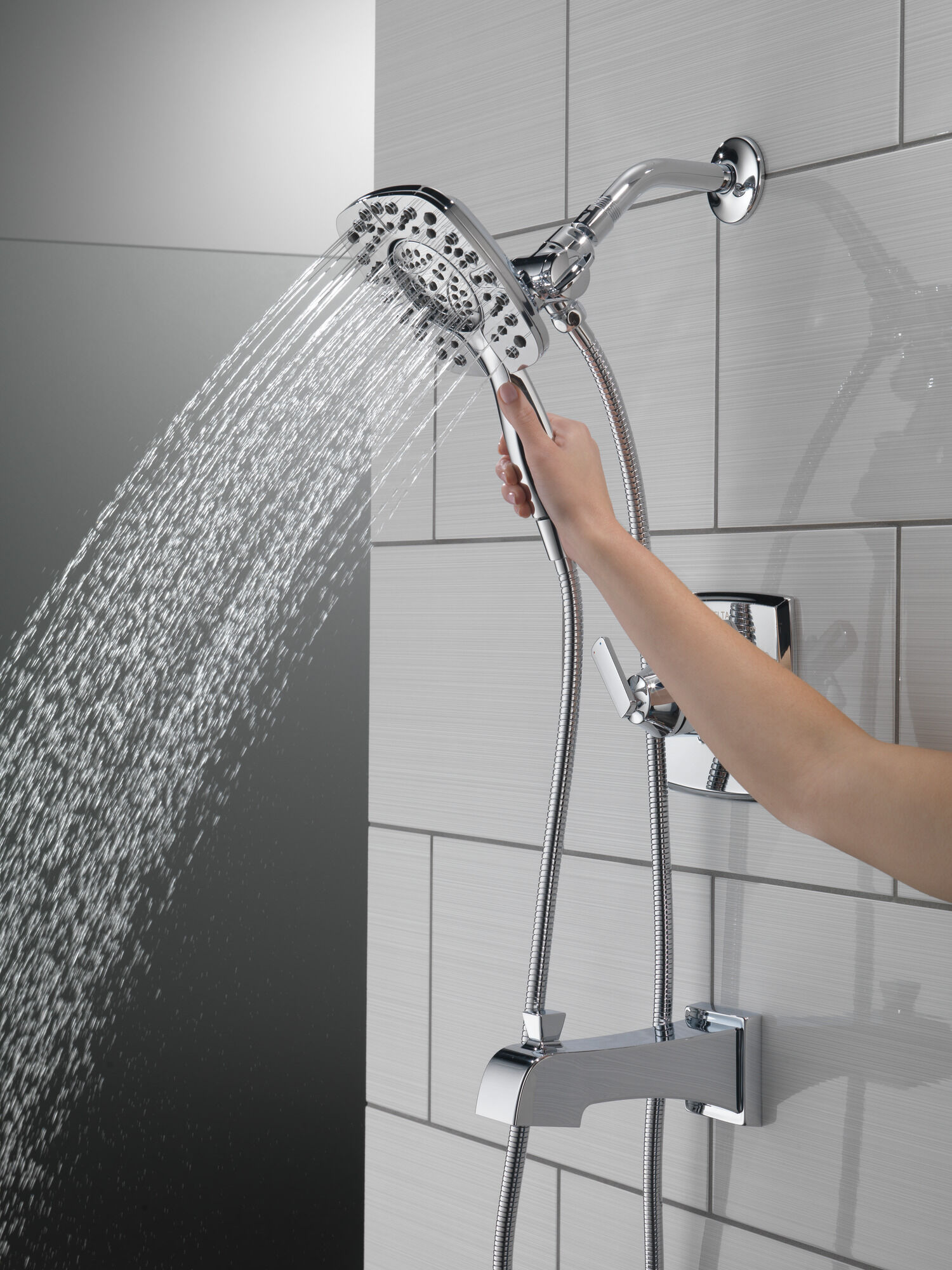 T17464-I Облицовка для душа Monitor® серии 17 с In2ition® Delta Faucet Ashlyn Хром  - Вид №3