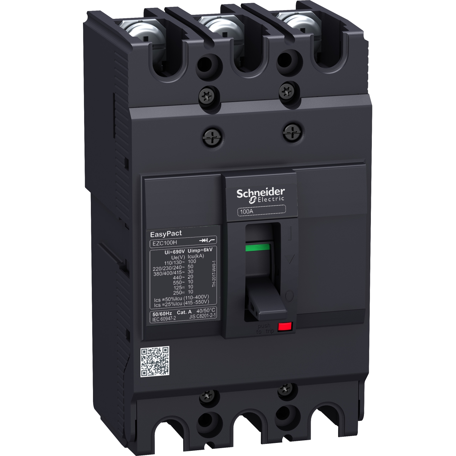 EZC100N3032 Силовой автомат EZC 100, TM-D, 18кА, 3P, 32А Schneider Electric EasyPact 