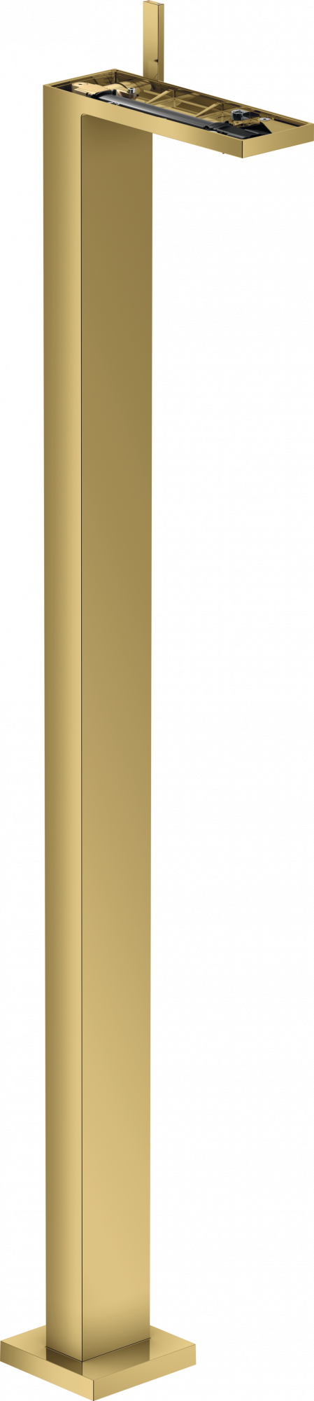 47042990 Смеситель для раковины, однорычажный, напольный, со сливным гарнитуром Push-Open, без тарелки AXOR MYEDITION 