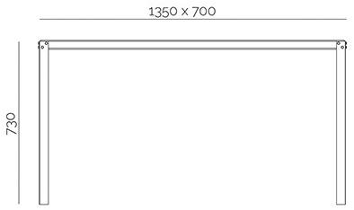 PF Stile Прямоугольный стол из стали sun-id-1376937 - Вид №5