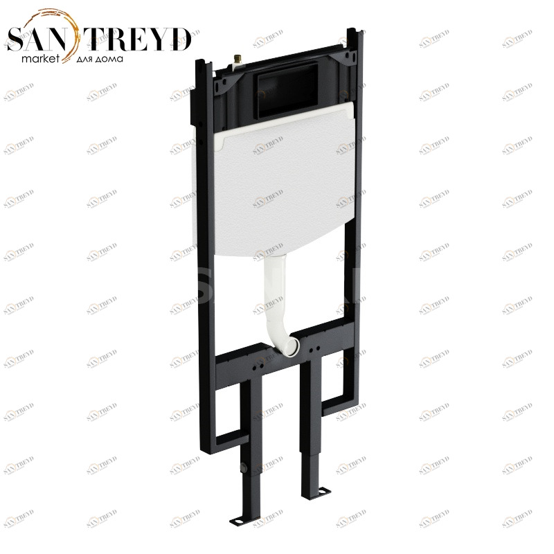 CAINSO3 Цистерна двойного слива для установки стен из гипсокартона и унитаза 114 см Черный Globo ACCESSORIES Италия Ceramica Globo