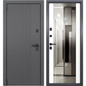 Дверь входная металлическая Torex 95x205 см левая клауд скай бьянко с зеркалом