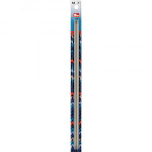 191557 Спицы PRYM чулочные алюминий d 3.0 мм 30 см с острием на обоих концах PRYM