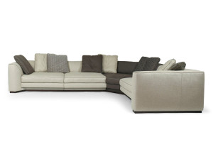 Угловой диван из ткани