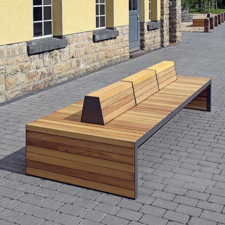 BED1.01-MS.MD БЕЙЛИ 1 двустронняя, скамья парковая LAB.Space 