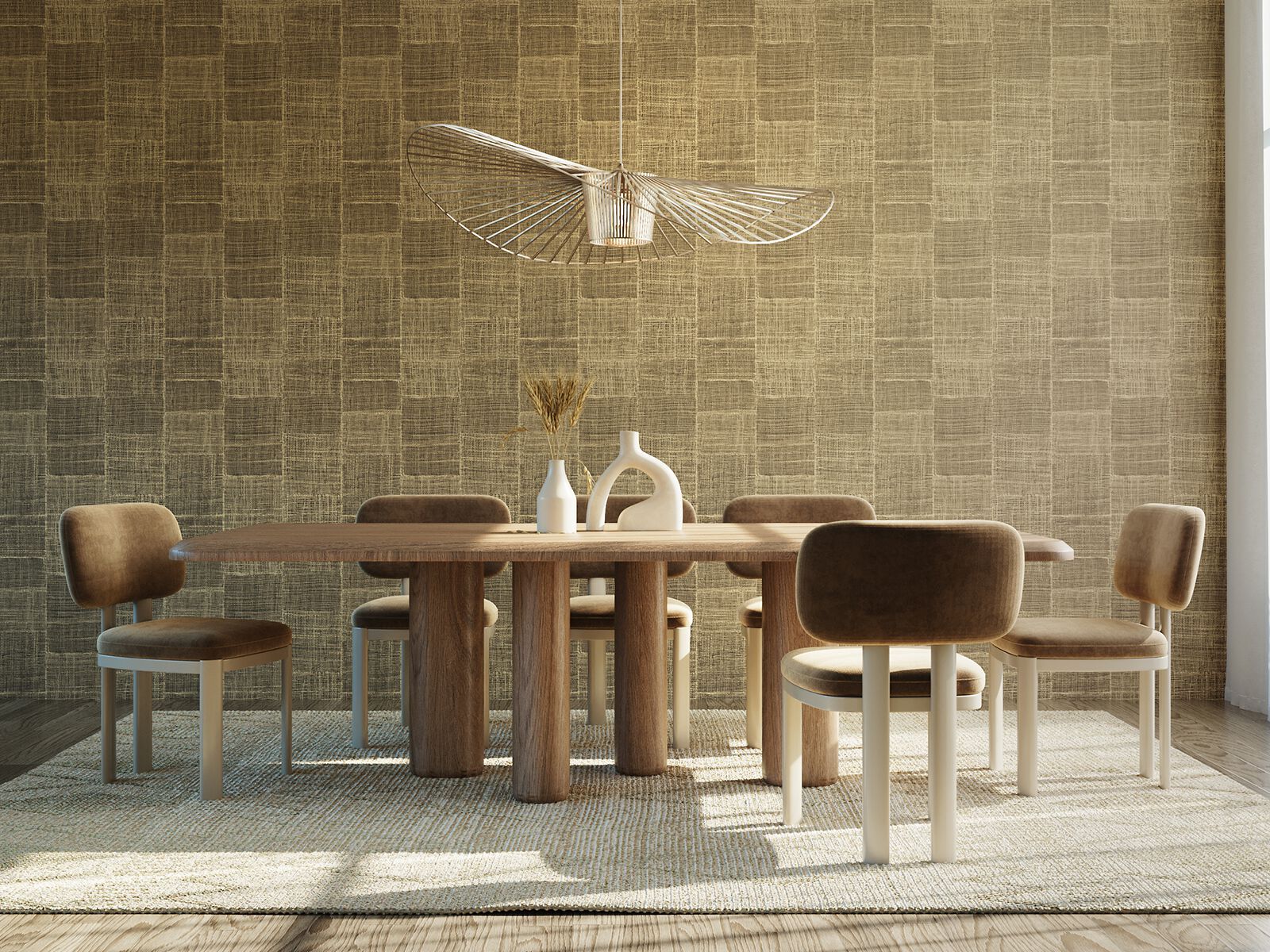 Мягкий стул из ткани ANA ROQUE INTERIORS ARCH-00036955 - Вид №1