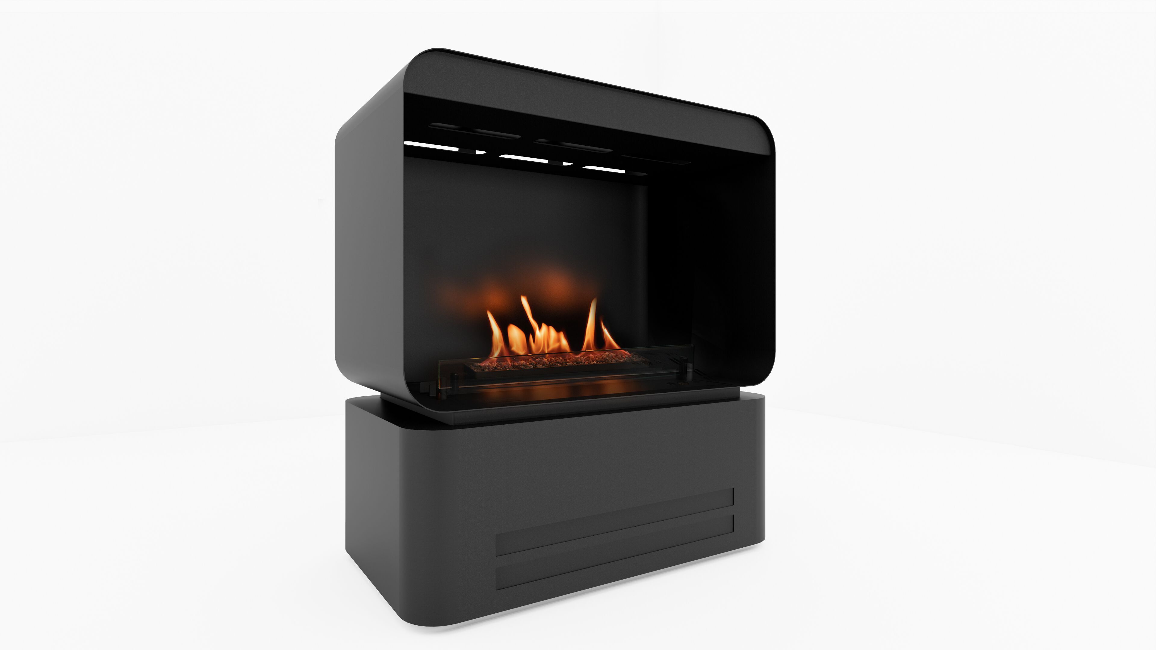 Отдельно стоящий камин из биоэтаноловой стали Planika RETRO ARCH-00146712 - Вид №1
