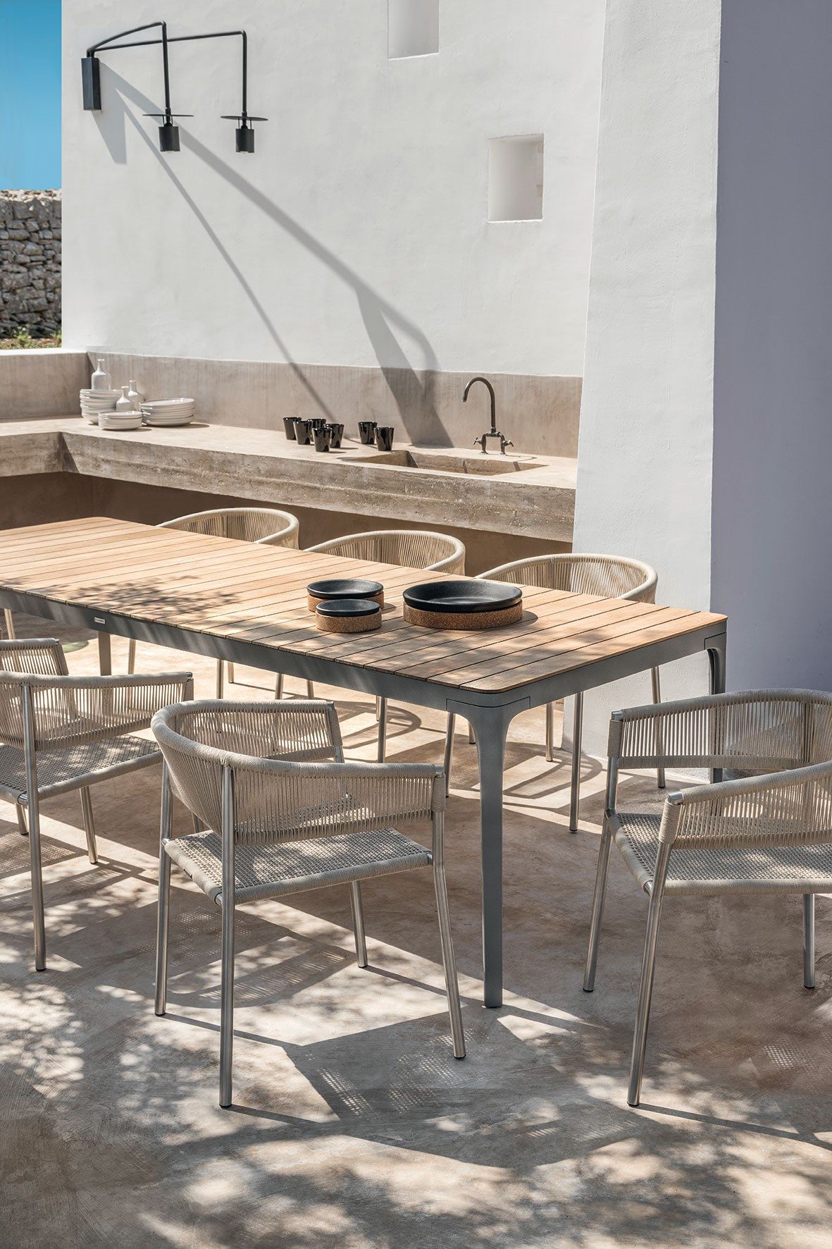 Прямоугольный садовый стол из тикового дерева Ethimo ARCH-00082974 - Вид №2