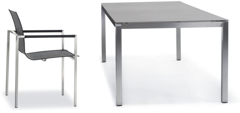 solpuri Прямоугольный керамический садовый стол Classic stainless steel sun-id-1387867 - Вид №1