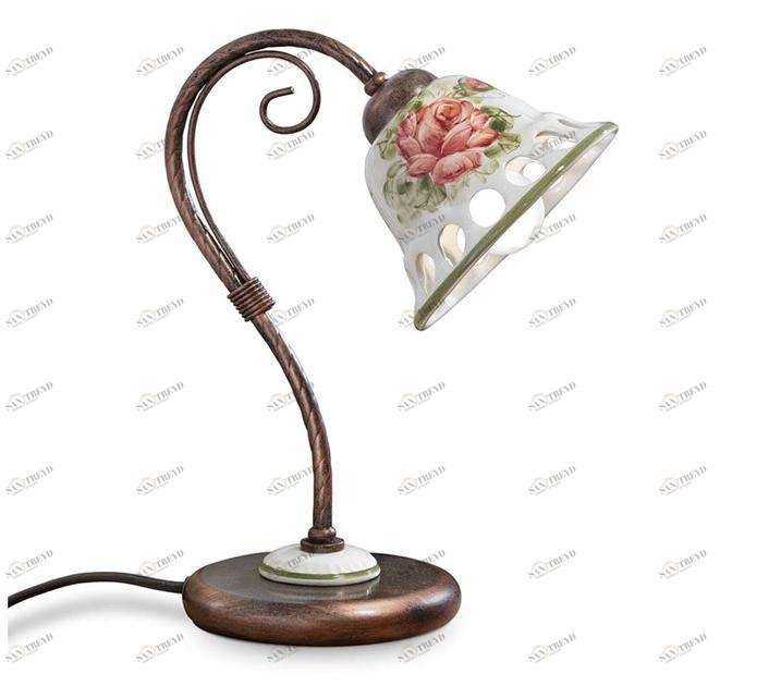 FERROLUCE Керамическая настольная лампа с фиксированным кронштейном Napoli C365