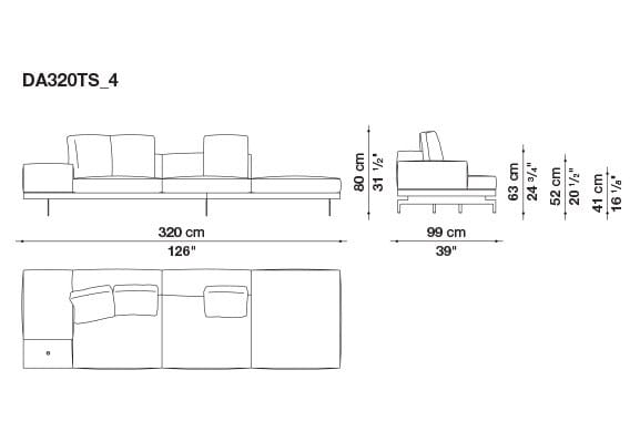 Кожаный диван B&B Italia док ARCH-00130675 - Вид №86