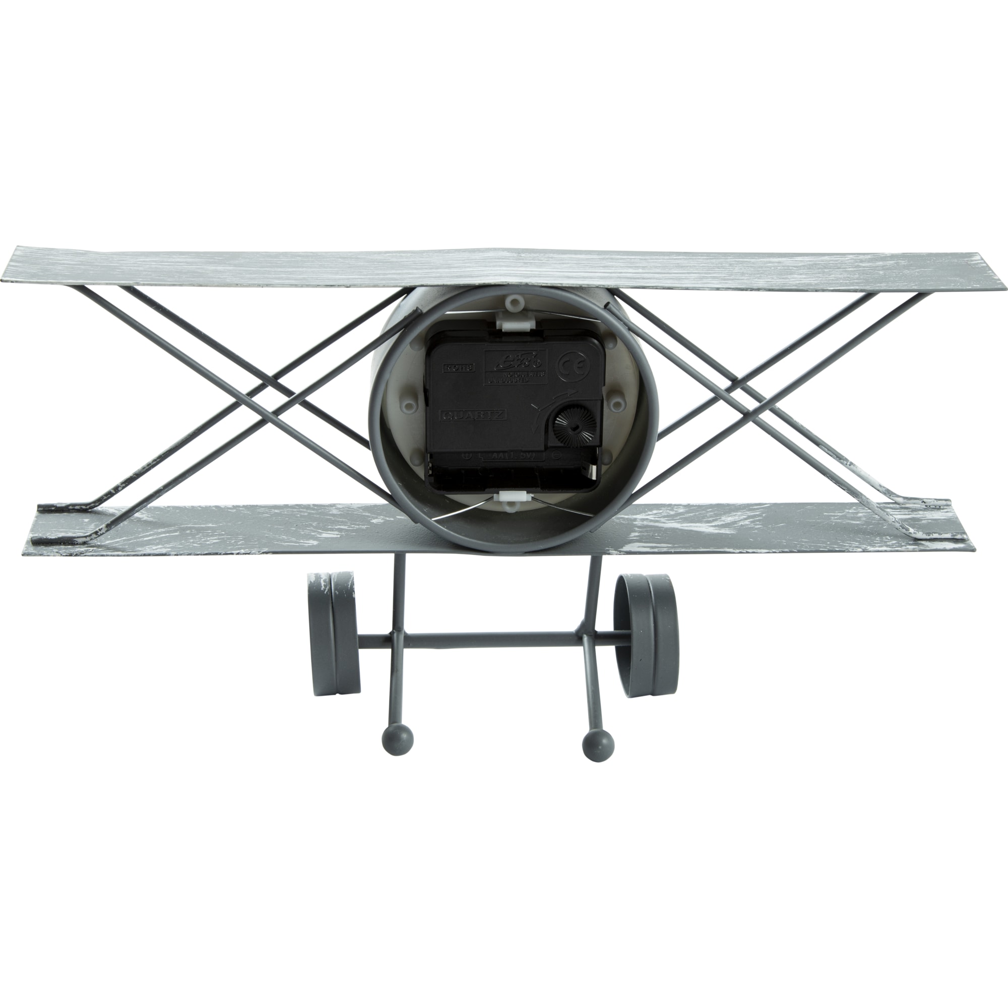 82735919 Часы настольные «Самолёт» металл серые 30х9х16 см Самолет Santreyd  - Вид №1