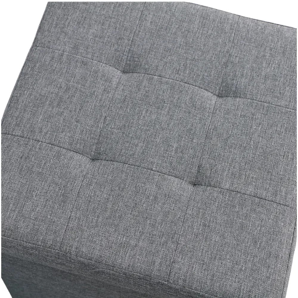 Пуф-столик складной 38x38x43 см цвет серый DREAM RIVER STLM-2064920 - Вид №1