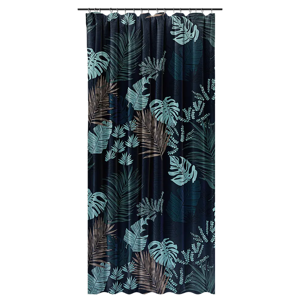 Штора на ленте со скрытыми петлями димаут KREAFORTA Aleida 140x280 см синий 89405491 STLM-2189270  - Вид №1