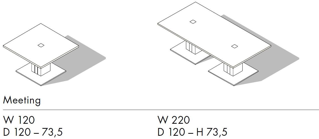 Sinetica Прямоугольный стол для совещаний Ego sun-id-1510365 - Вид №3