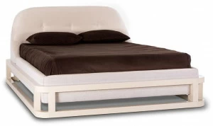 Stylish Club Двуспальная кровать из микрофибры с мягким изголовьем Voilier Scf.v15