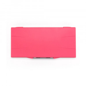 195208 Палитра Палитра для акварели герметичная 23 ячейки 15.8х32 см красная Малевичъ