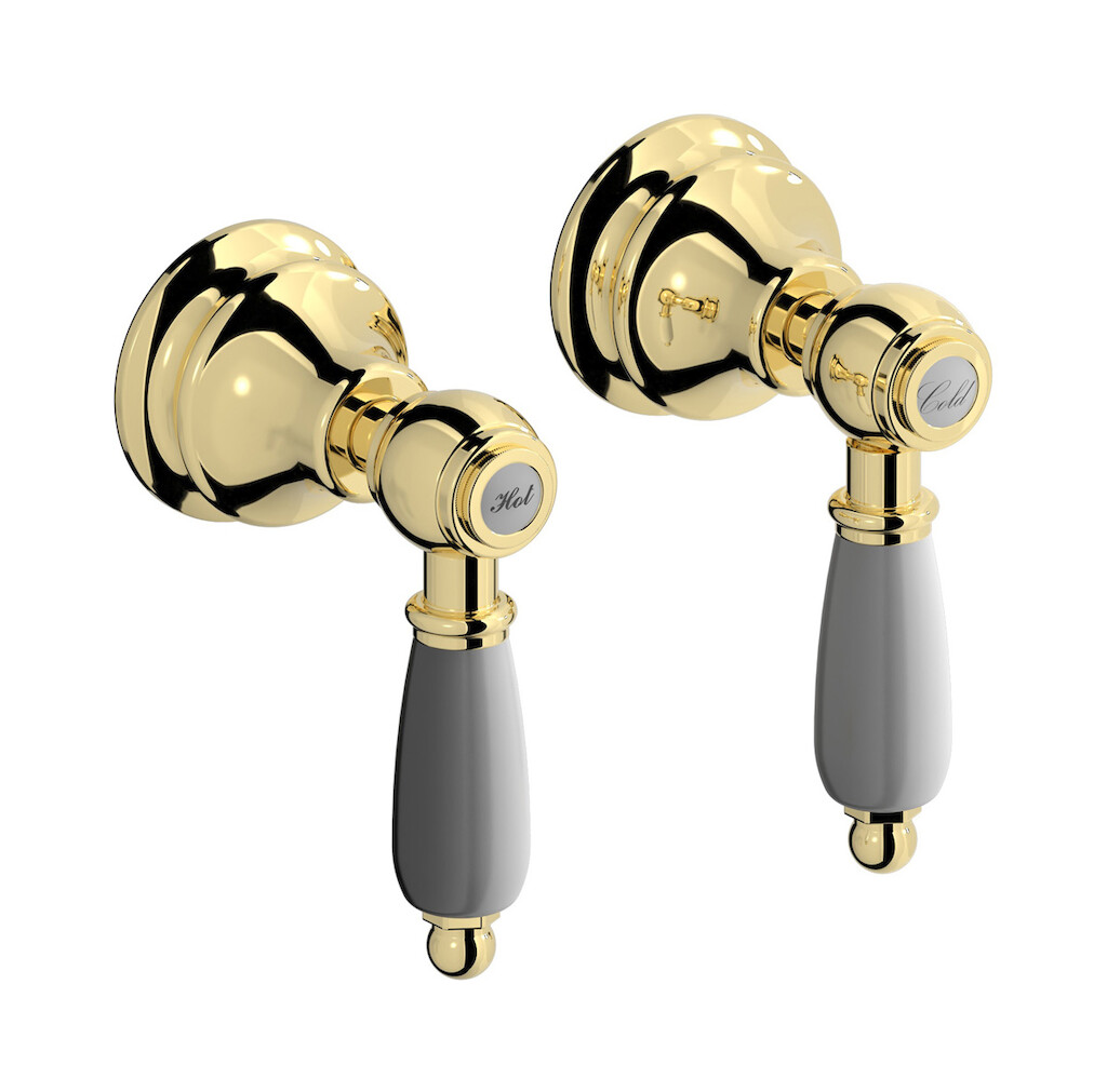 Встроенный смеситель для душа на 2 отверстия на 1 потребителя. WE ARE IB hl400ii_2 Pale Gold Hermes