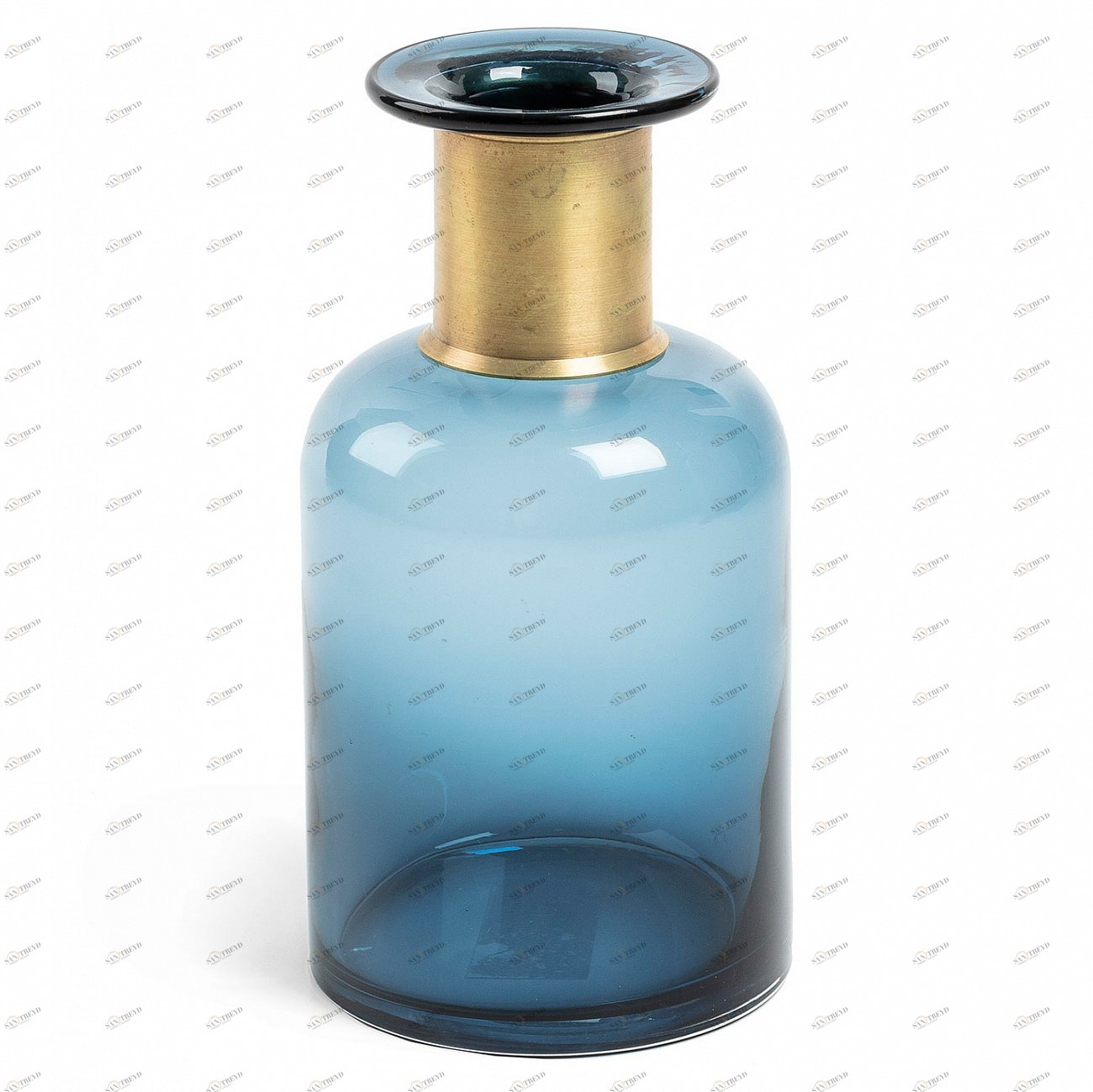 Ваза стеклянная с узким горлом голубая 23 см Inter от La Forma LA FORMA INTER 343200 Синий