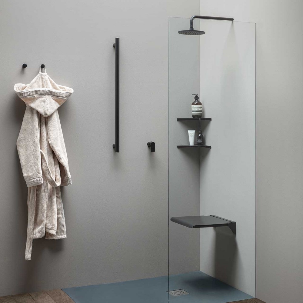 ELSDNREVEVER Life Design Складное сиденье для душа - Elegance  Непрозрачный черный  - Вид №1