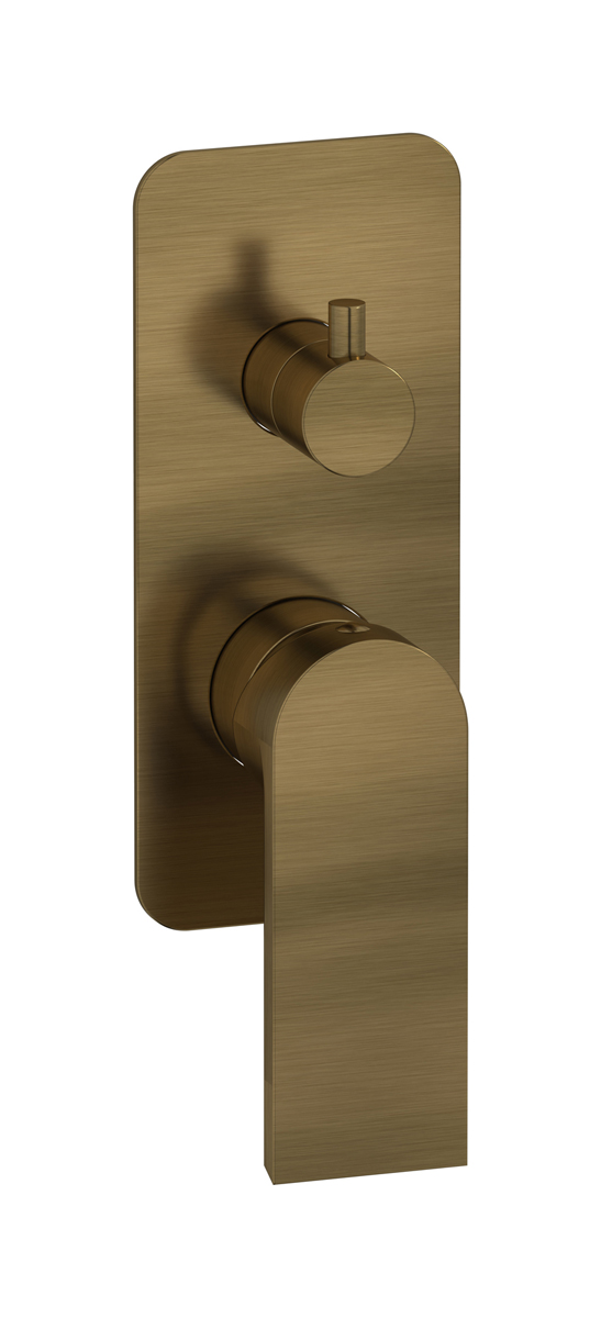 Внешние части встроенного в стену смесителя на 3 потребителя WE ARE IB k3312mb Modern Bronze K3