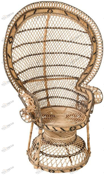 Kok Maison Кресло из ротанга с подлокотниками  2006a 