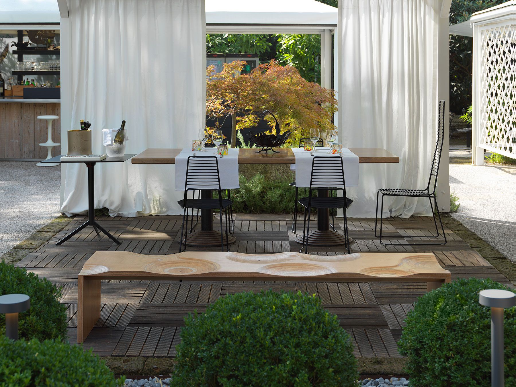 Металлический стул для сада с высокой спинкой Casamania & Horm иностранец ARCH-00119710 - Вид №3