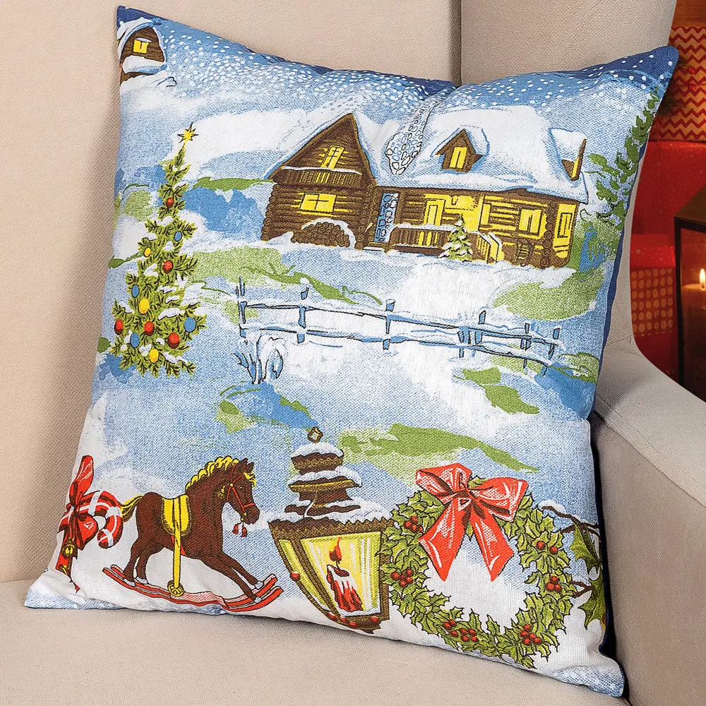 Подушка Altali 40x40 см цвет разноцветный STLM-2181850 - Вид №2