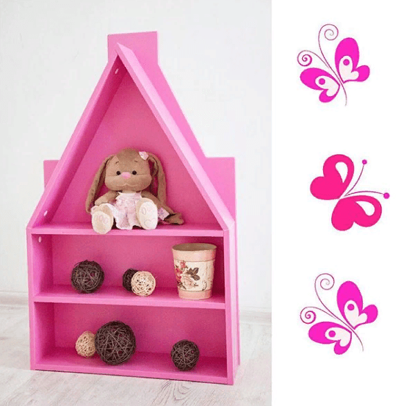 Полка-домик детская "Амстердам-3" МАНДАРИН АМСТЕРДАМ 179549 Зеленый Santreyd  - Вид №4