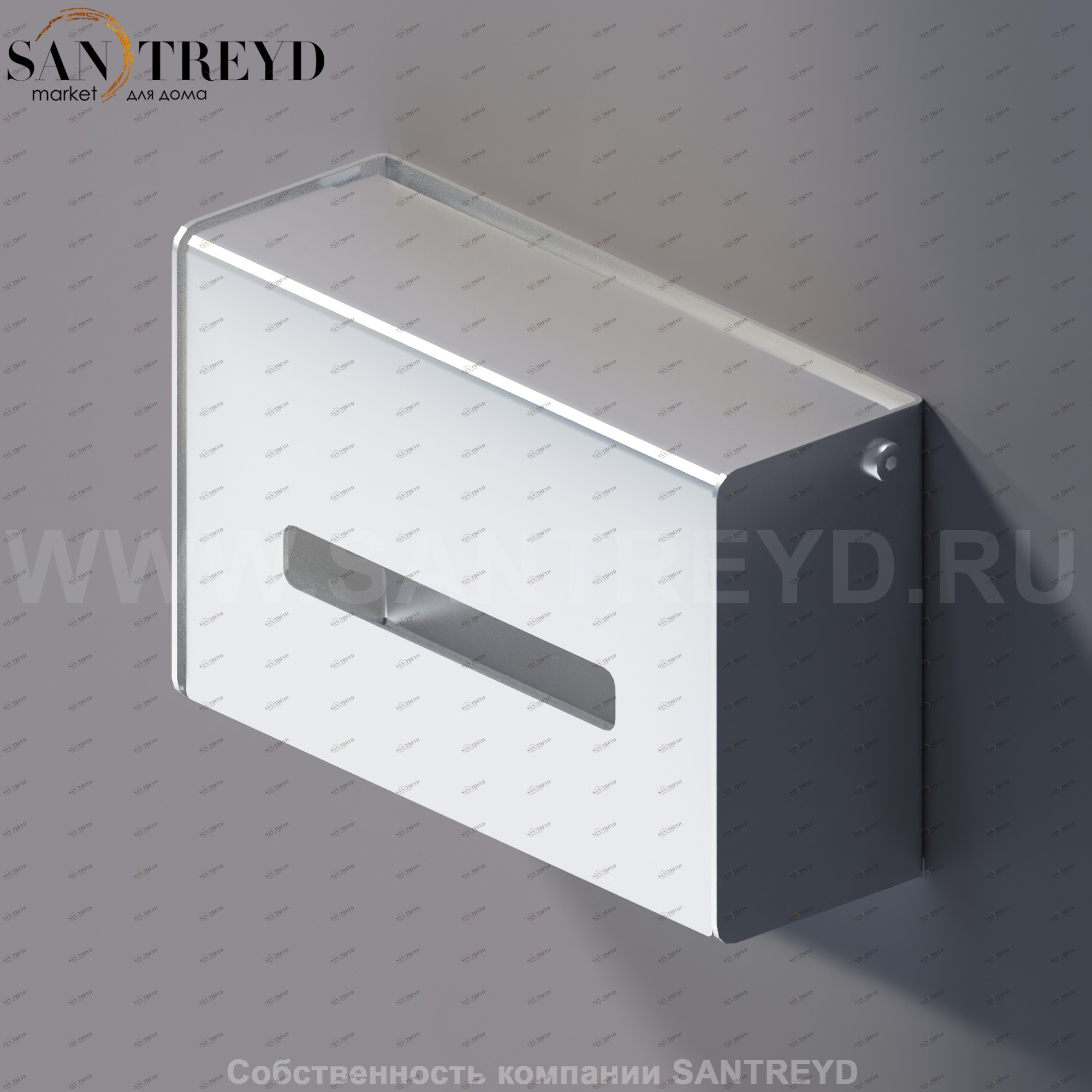 Agape MACH 2 Коробка для салфеток хромированный сатин AMC20937SP