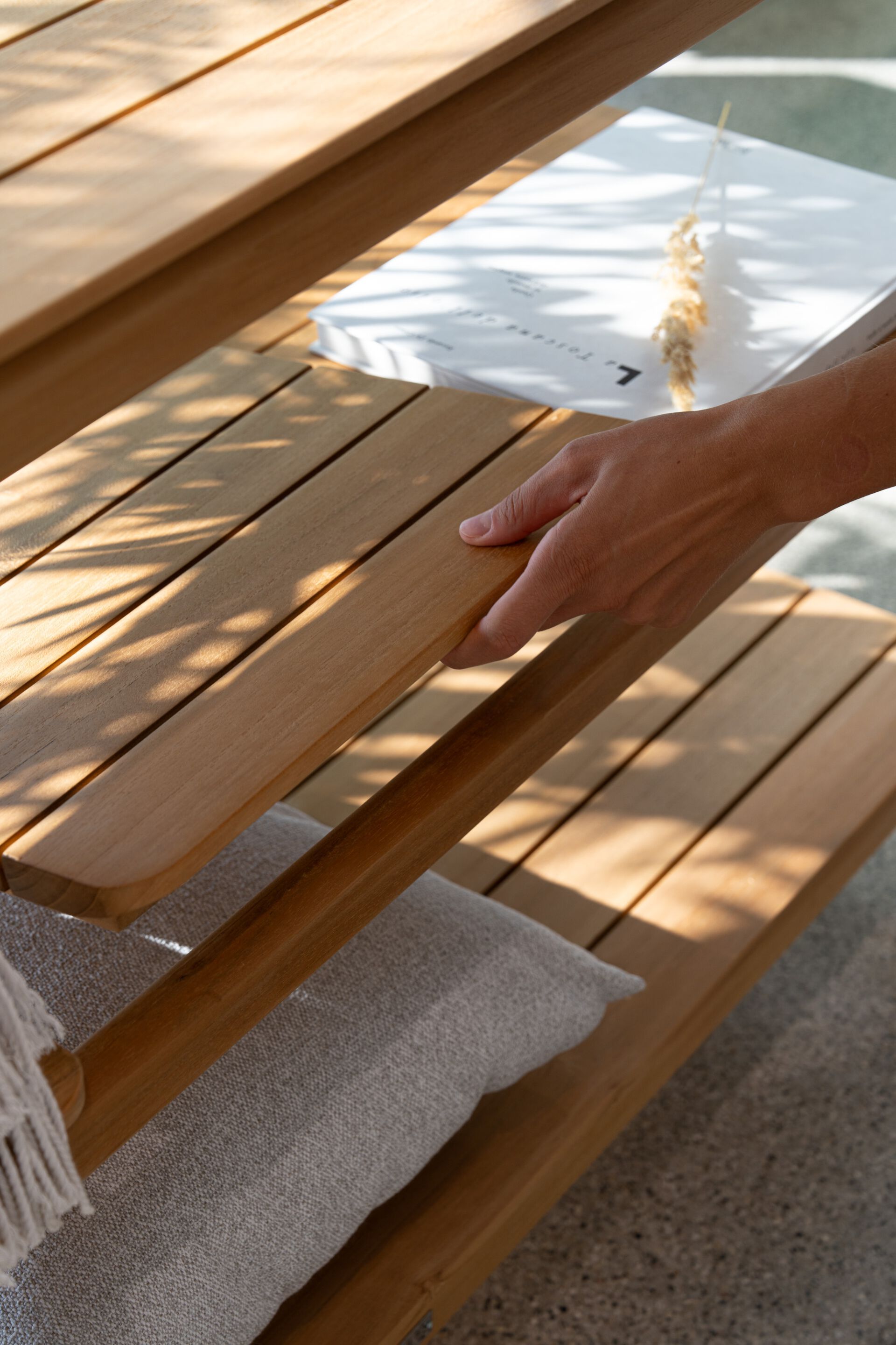 Прямоугольная Садовая консоль из тикового дерева Atmosphera Панама ARCH-00055320 - Вид №5