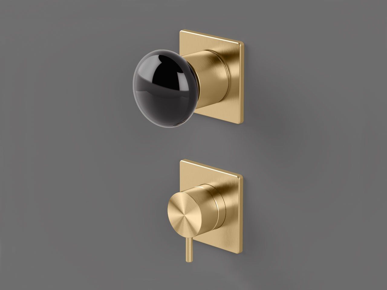 Термостатический смеситель для душа с 2 отверстиями и переключателем Radomonte Mirò ARCH-00043445 - Вид №8