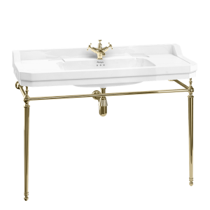 Burlington Edwardian Раковина в эдвардианском стиле 1200 мм с умывальником из золота с 1 отверстием под смеситель B19 1TH-T51 GOLD