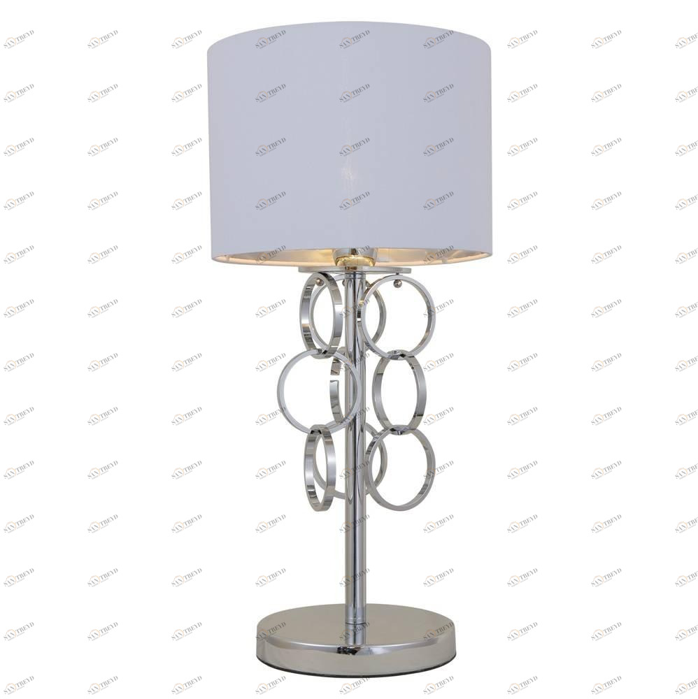 Настольная лампа Crystal Lux Olimpo TL1 CRYSTAL LUX ИНТЕРЬЕРНЫЕ 080455 Белый;серебро 