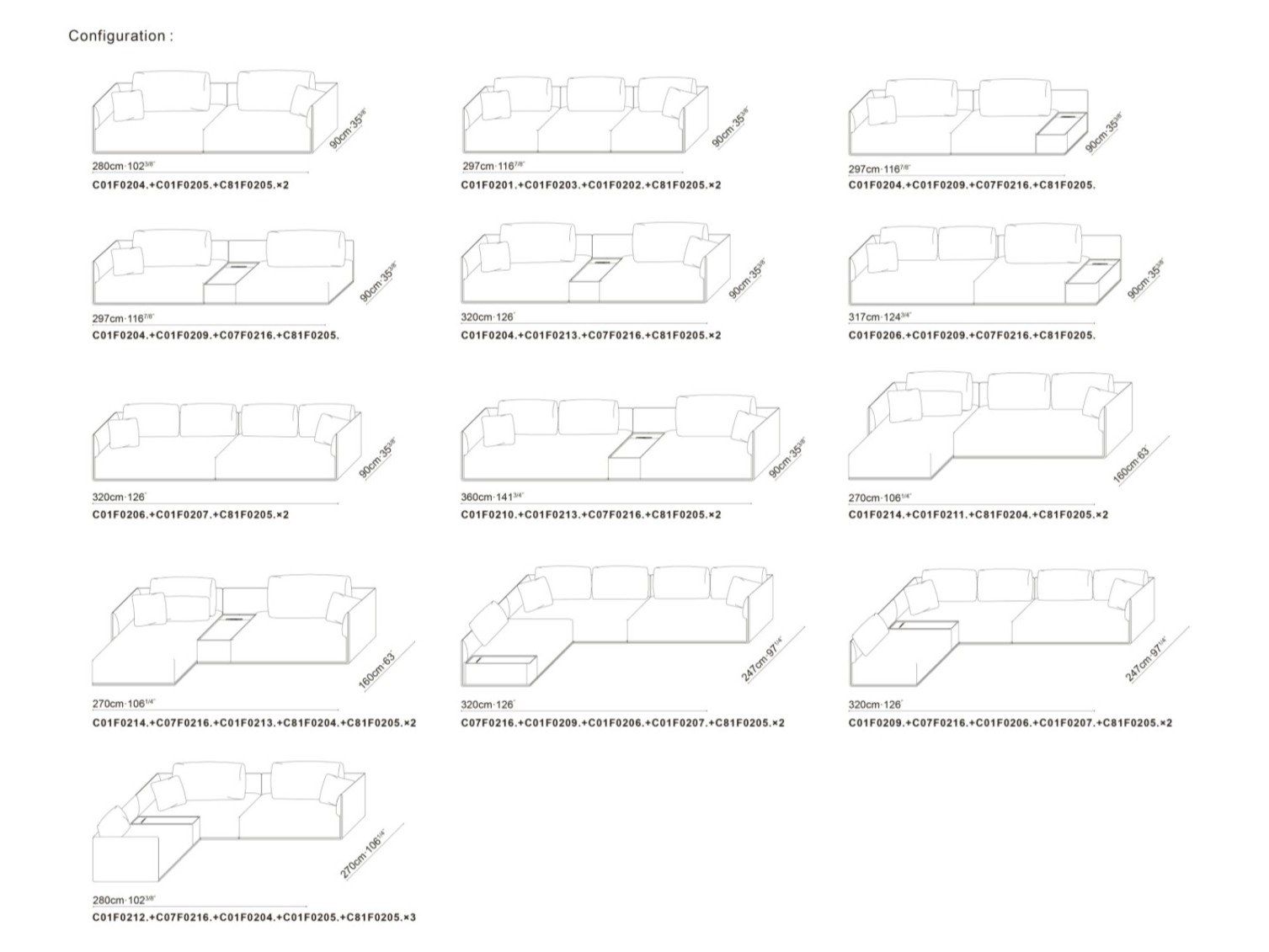 Модульный тканевый диван с отсеком для хранения CAMERICH ELAN ARCH-00039169 - Вид №7