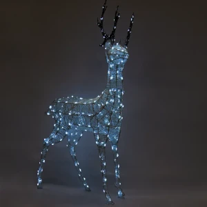 82185377 Электрогирлянда-фигура светодиодная «Олень» для улицы 260 ламп, цвет холодный белый STLM-1324075