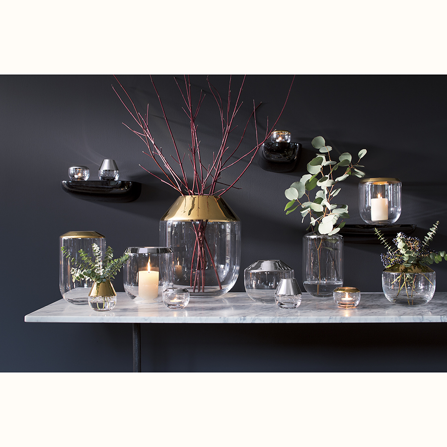 G1402-19-358 Ваза space 19см золото LSA International  - Вид №1