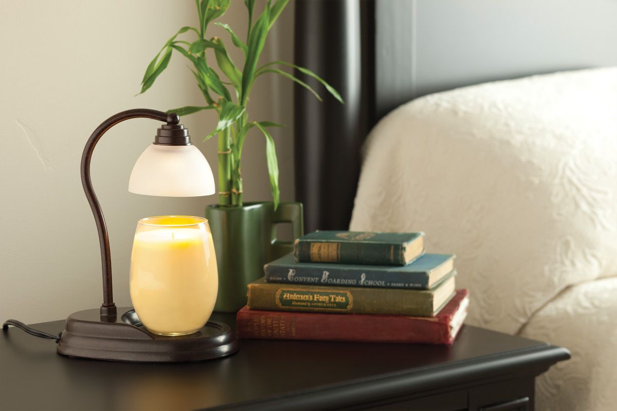 Электрическая лампа для ароматизации "Аврора" бронза CANDLE WARMERS  268148 Белый;бронза  - Вид №1