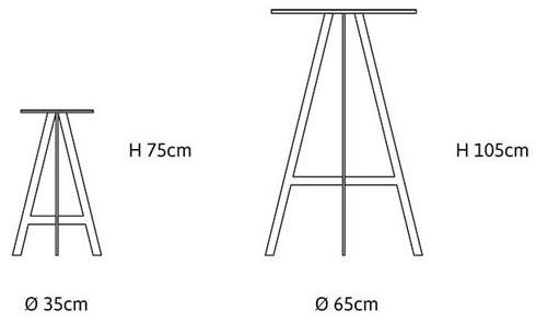 Officine Tamborrino Круглый стол из листового металла Disco sun-id-1377690 - Вид №6