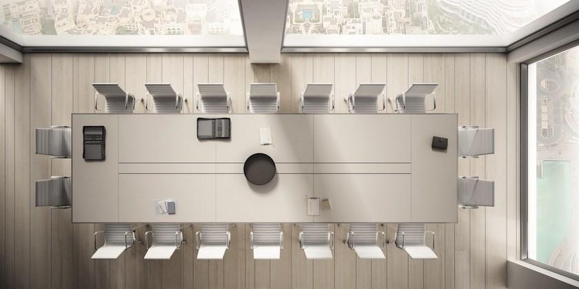 IFT Прямоугольный стол для переговоров обтянутый кожей 45/90 sun-id-1375018 - Вид №2