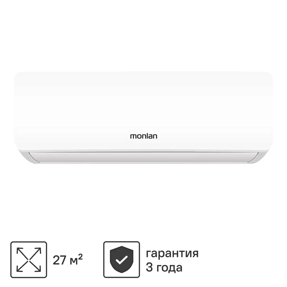 Инверторная сплит-система Monlan MSH-9I для помещений до 27 м² 89364932 STLM-1345459