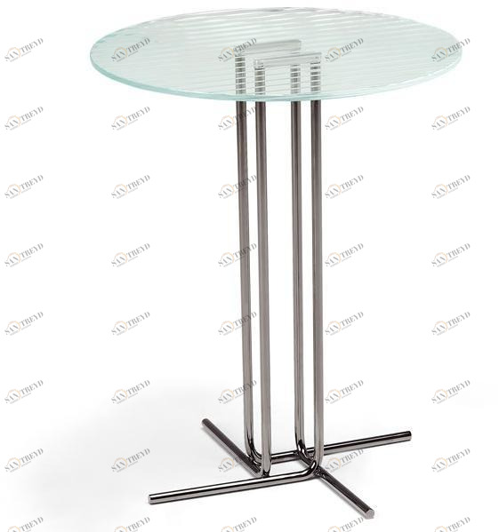 Arketipo Круглый журнальный столик из металла и стекла sun-id-1504652
